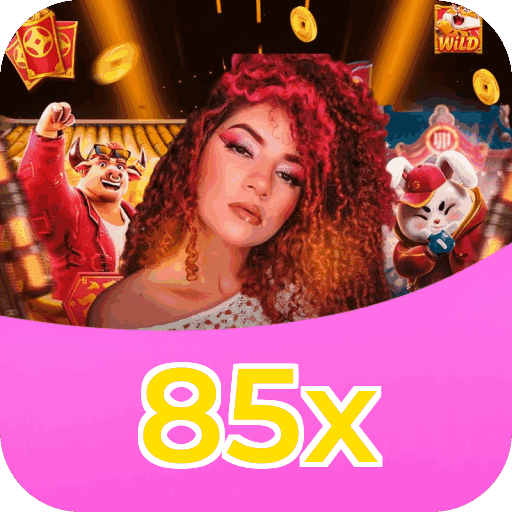 Interface do aplicativo 85x mostrando jogos disponíveis no iOS e Android